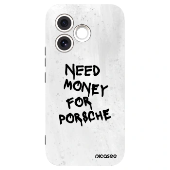 Picasee silikonowe czarne etui na Honor 600 Lite - White Dollar