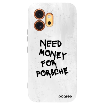 Picasee silikonowe czarne etui na Honor 600 - White Dollar