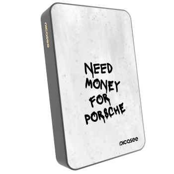 Picasee Powerbank z MagSafe 10 000 mAh Szary - White Dollar