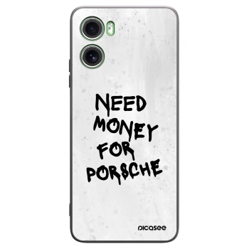 Picasee silikonowe czarne etui na Motorola Moto G06 - White Dollar