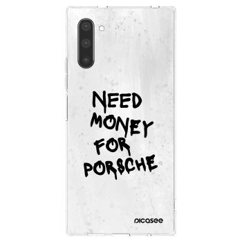 Picasee silikonowe przeźroczyste etui na Samsung Galaxy Note 10 N970F - White Dollar