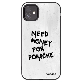 Picasee silikonowe czarne etui na Apple iPhone 11 - White Dollar