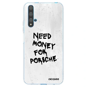 Picasee silikonowe przeźroczyste etui na Huawei Nova 5T - White Dollar