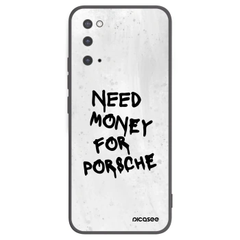 Picasee silikonowe czarne etui na Samsung Galaxy S20 G980F - White Dollar