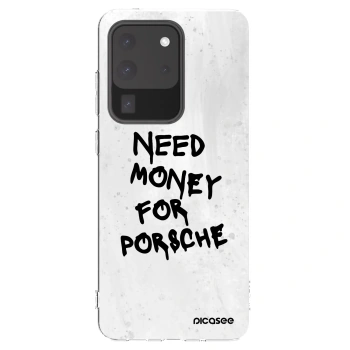 Picasee silikonowe przeźroczyste etui na Samsung Galaxy S20 Ultra 5G G988F - White Dollar