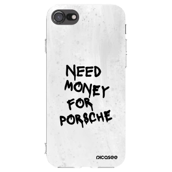 Picasee silikonowe przeźroczyste etui na Apple iPhone SE 2020 - White Dollar