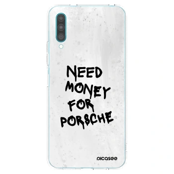 Picasee silikonowe przeźroczyste etui na Samsung Galaxy A30s A307F - White Dollar