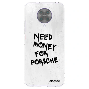 Picasee silikonowe przeźroczyste etui na Xiaomi Poco F2 Pro - White Dollar