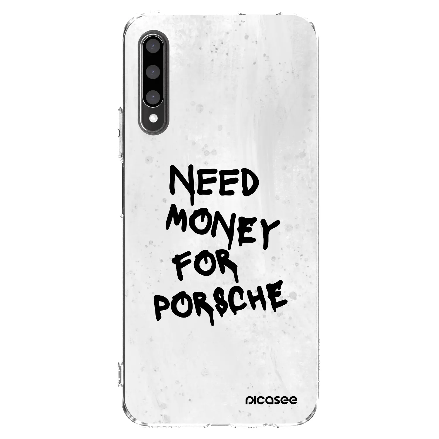 Picasee silikonowe przeźroczyste etui na Honor 9X Pro - White Dollar