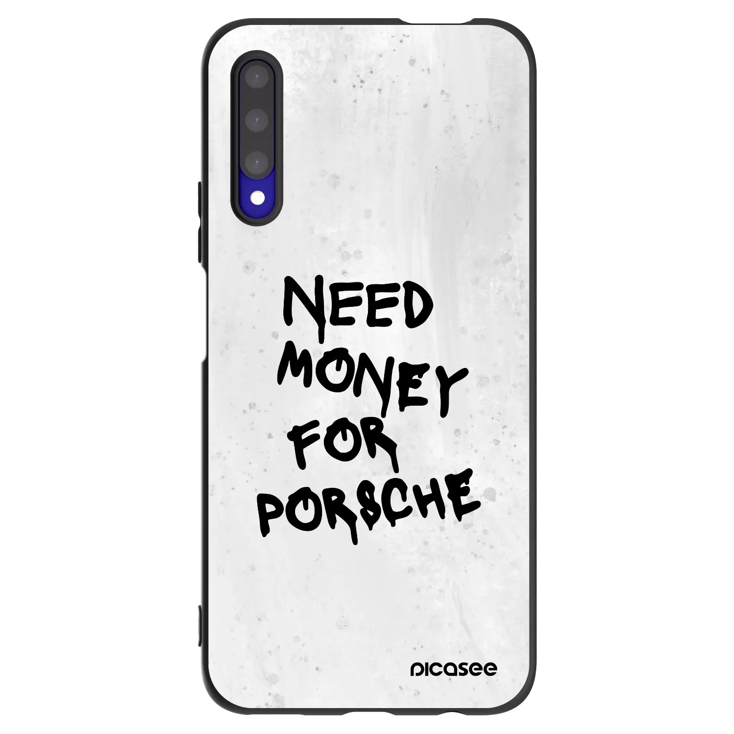 Picasee silikonowe czarne etui na Honor 9X Pro - White Dollar