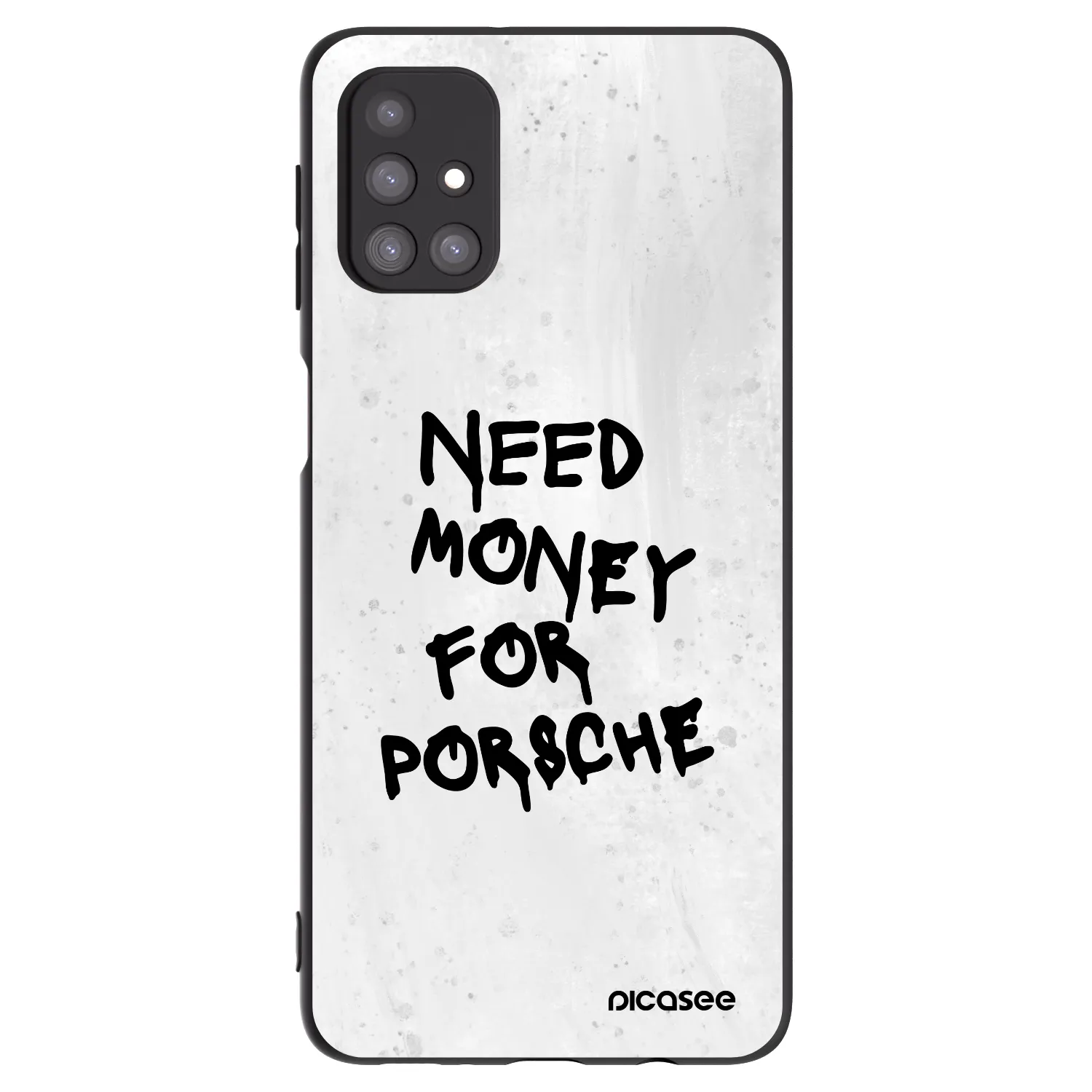 Picasee silikonowe czarne etui na Samsung Galaxy M31s - White Dollar