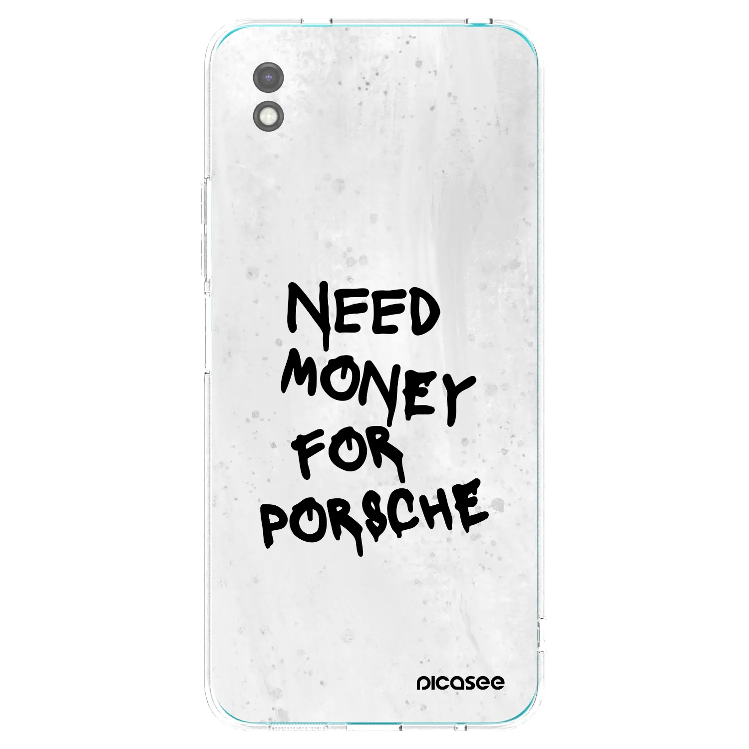 Picasee silikonowe czarne etui na Xiaomi Redmi 9A - White Dollar