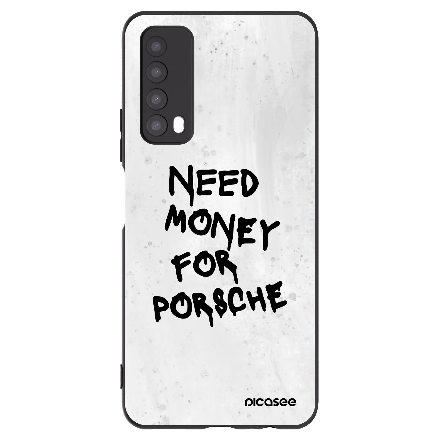 Picasee silikonowe czarne etui na Huawei P Smart 2021 - White Dollar