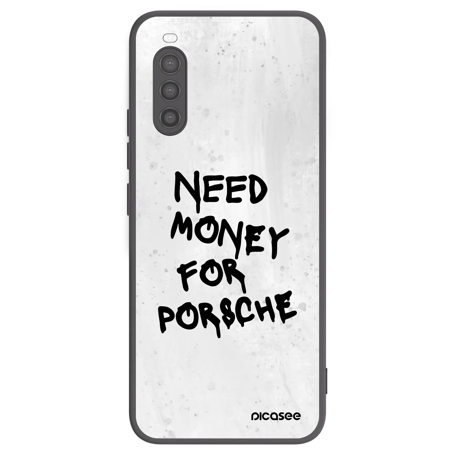 Picasee silikonowe czarne etui na Sony Xperia 10 II - White Dollar