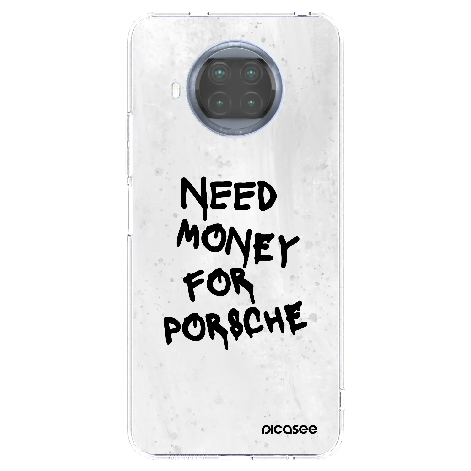 Picasee silikonowe przeźroczyste etui na Xiaomi Mi 10T Lite - White Dollar