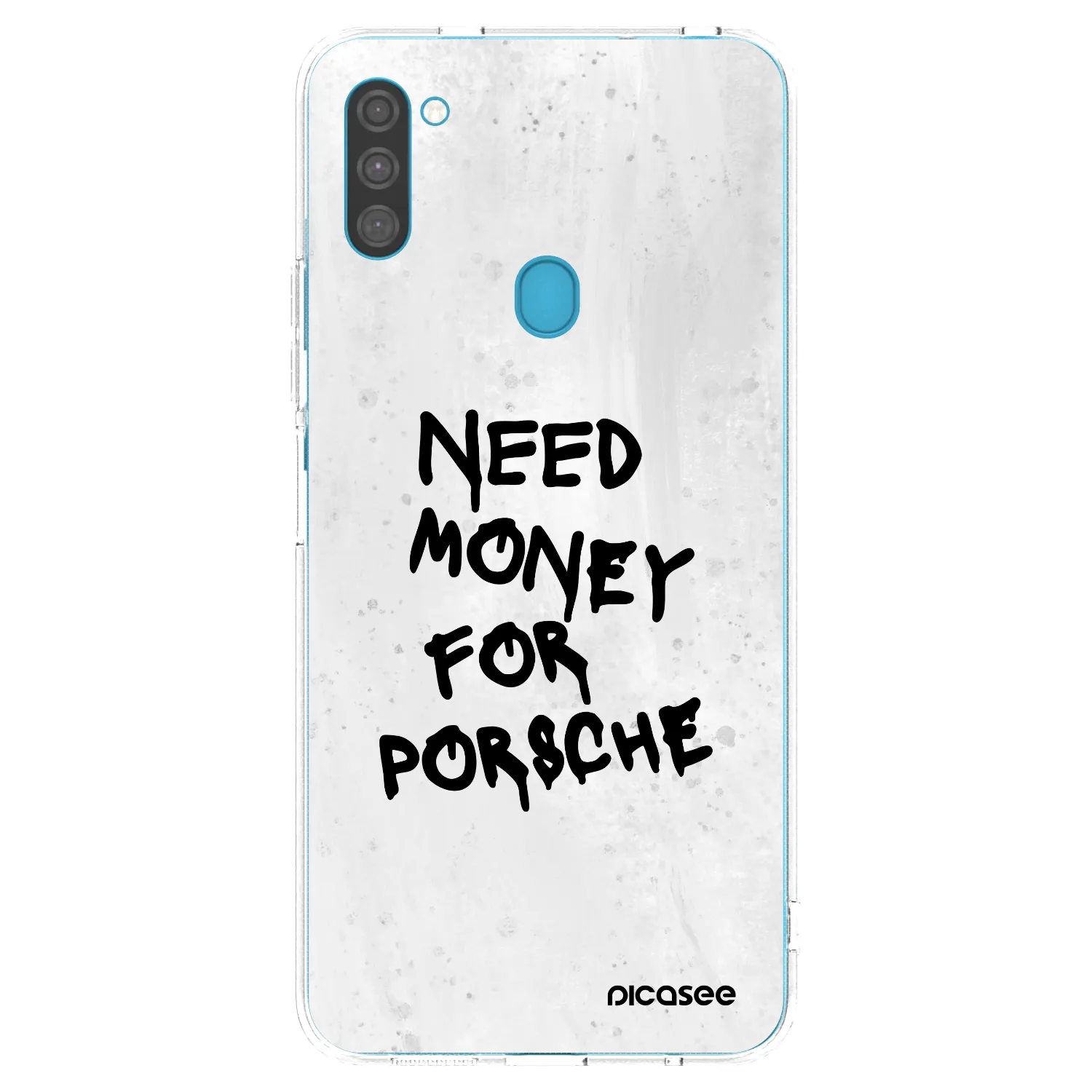 Picasee silikonowe przeźroczyste etui na Samsung Galaxy M11 - White Dollar