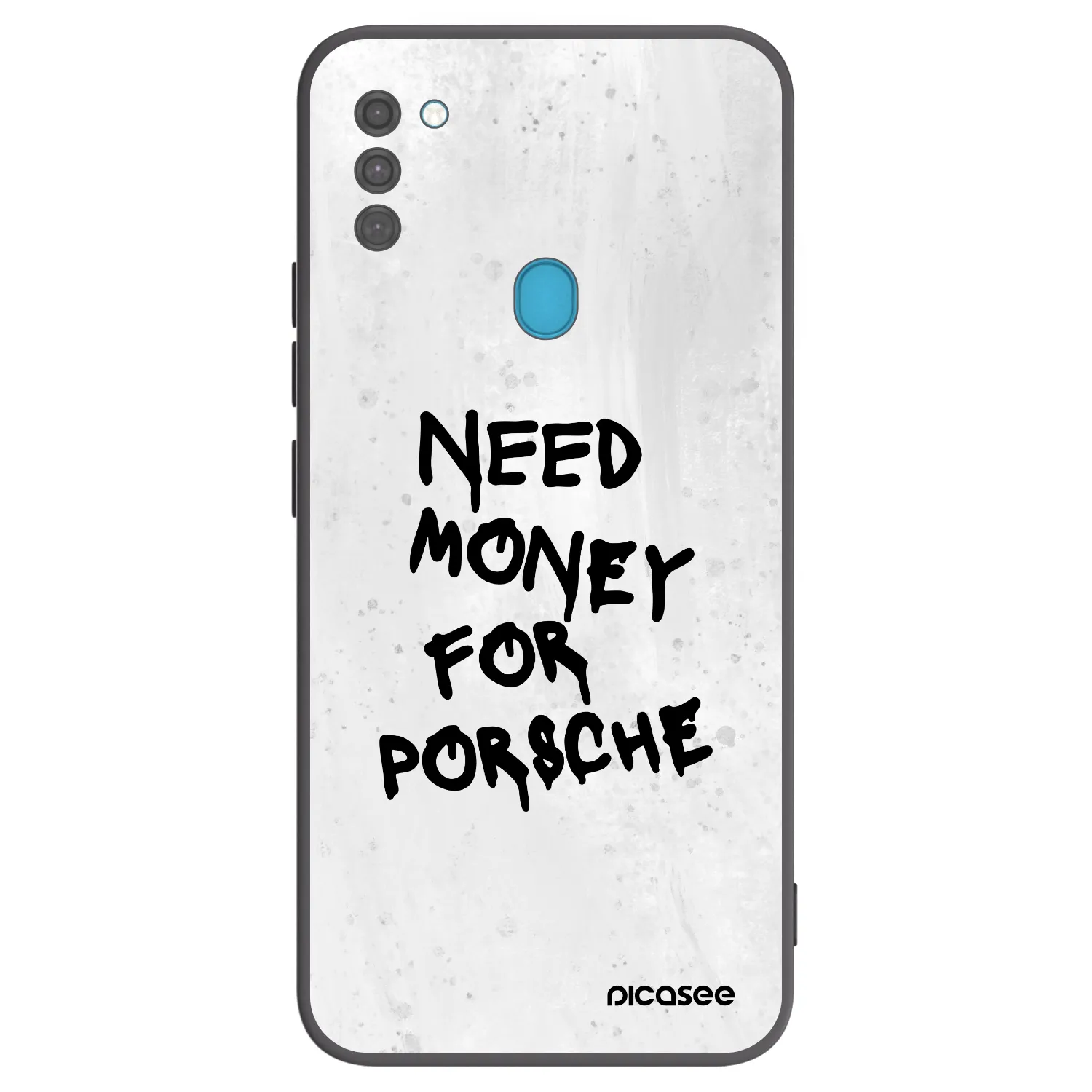 Picasee silikonowe czarne etui na Samsung Galaxy M11 - White Dollar
