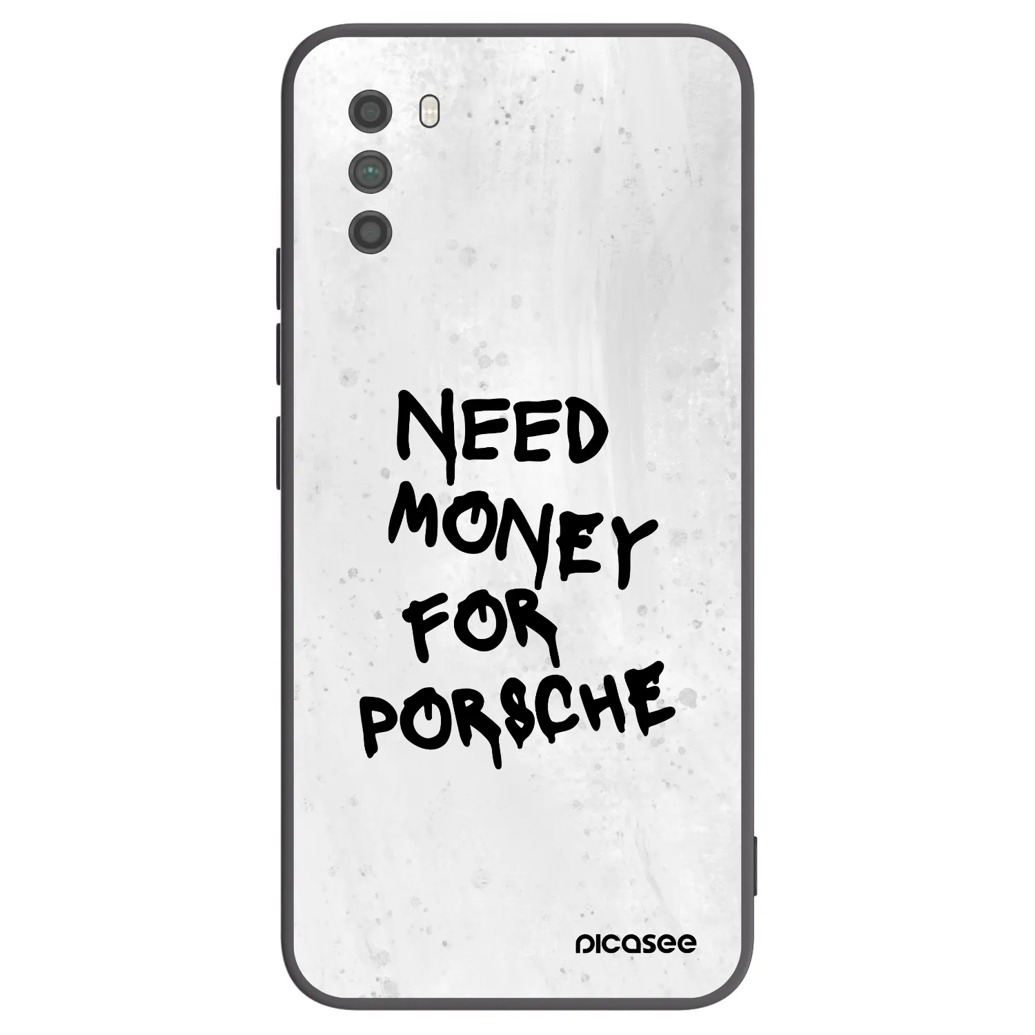 Picasee silikonowe czarne etui na Xiaomi Poco M3 - White Dollar