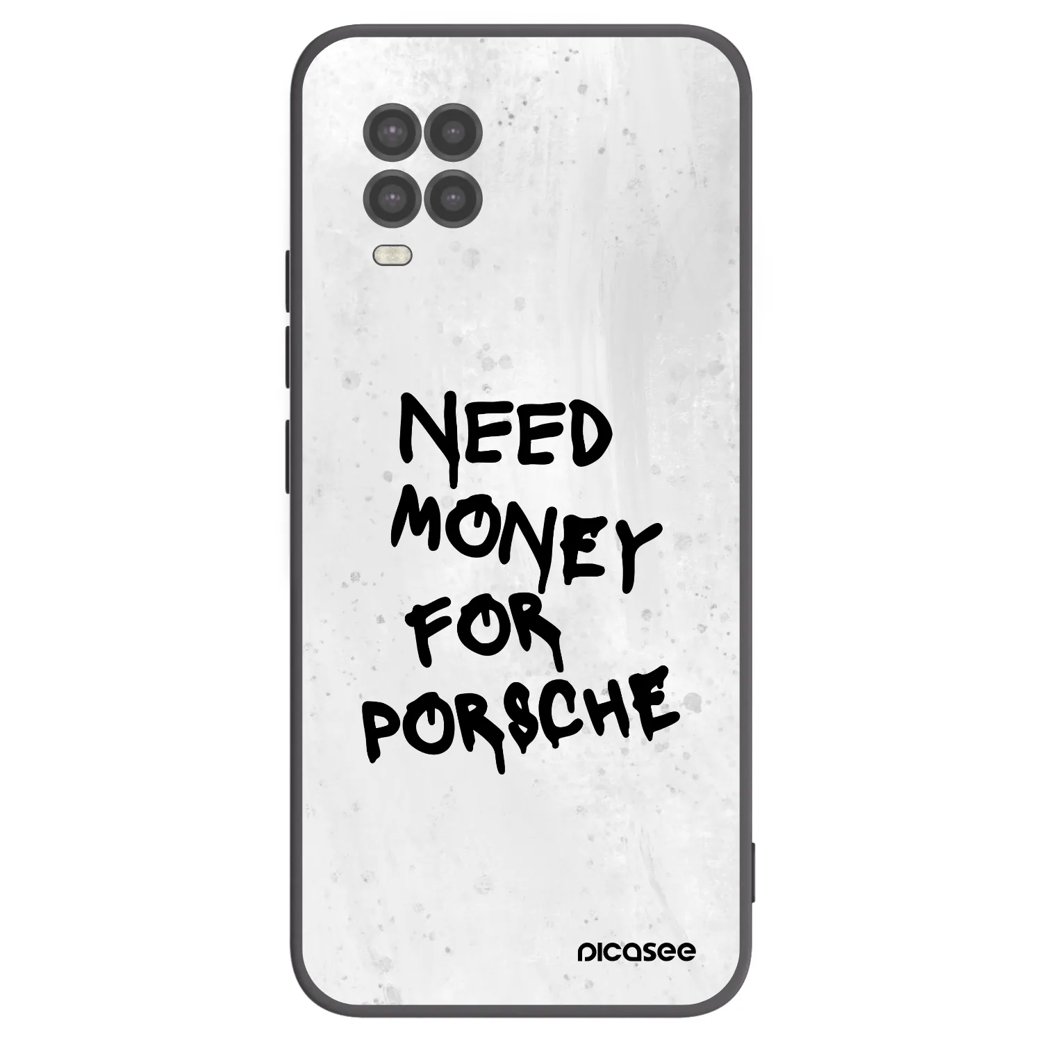 Picasee silikonowe czarne etui na Xiaomi Mi 10 Lite - White Dollar