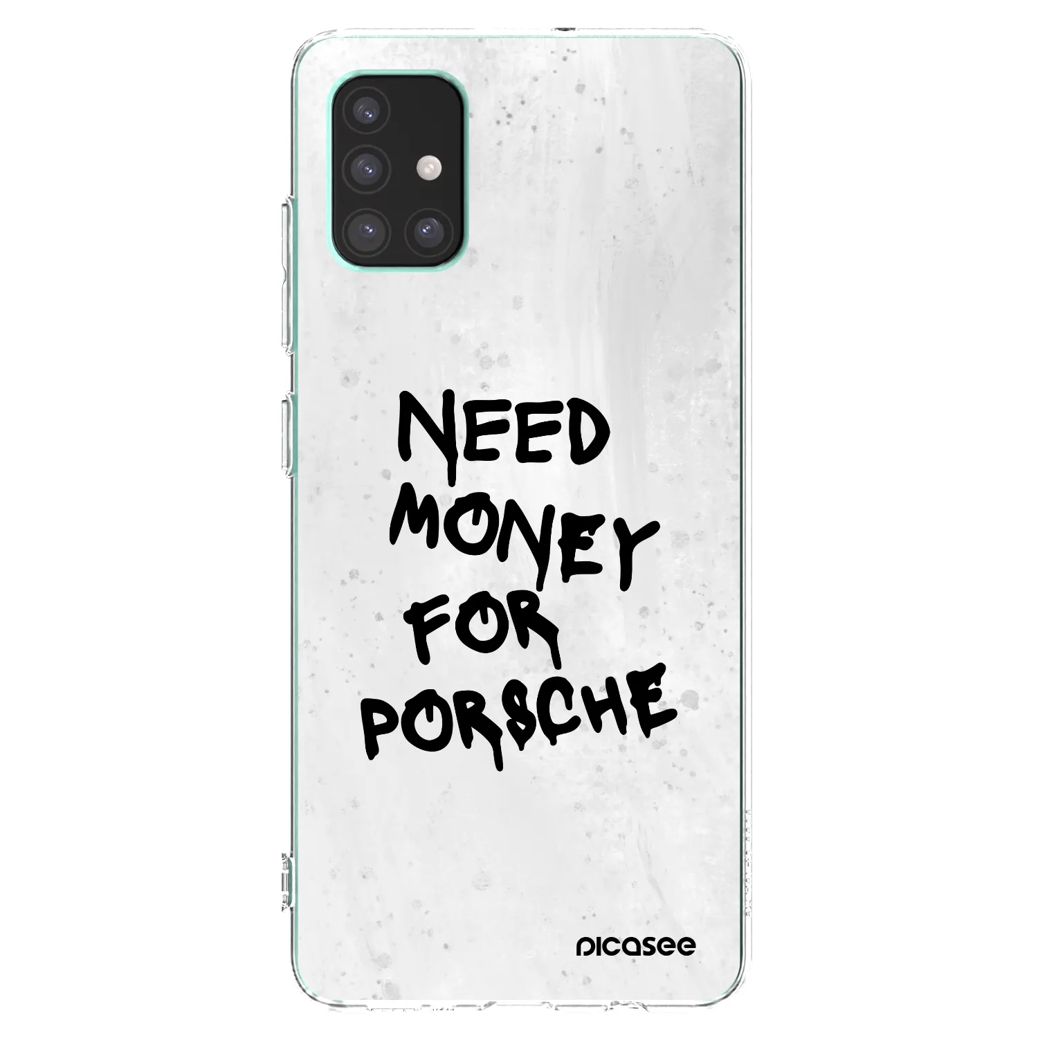 Picasee silikonowe przeźroczyste etui na Samsung Galaxy M51 M515F - White Dollar