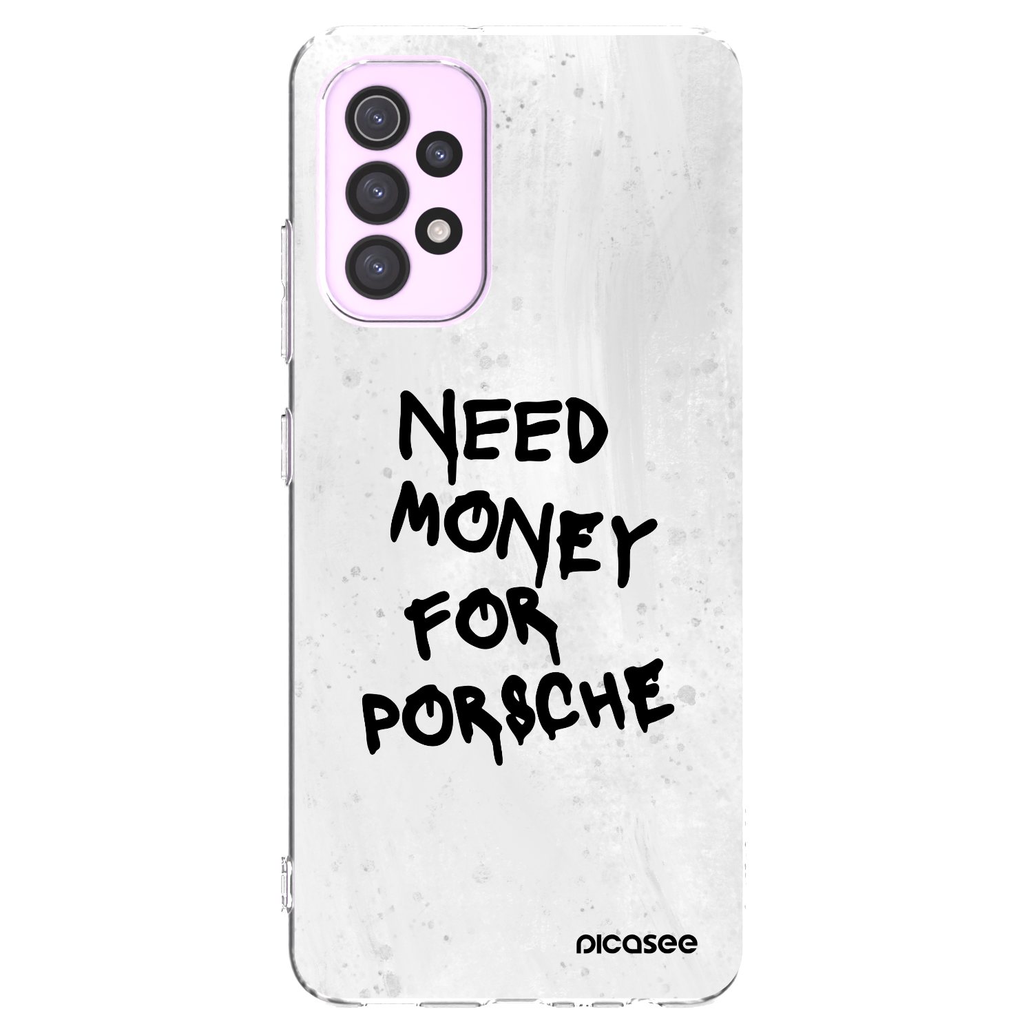 Picasee silikonowe przeźroczyste etui na Samsung Galaxy A32 5G A326B - White Dollar