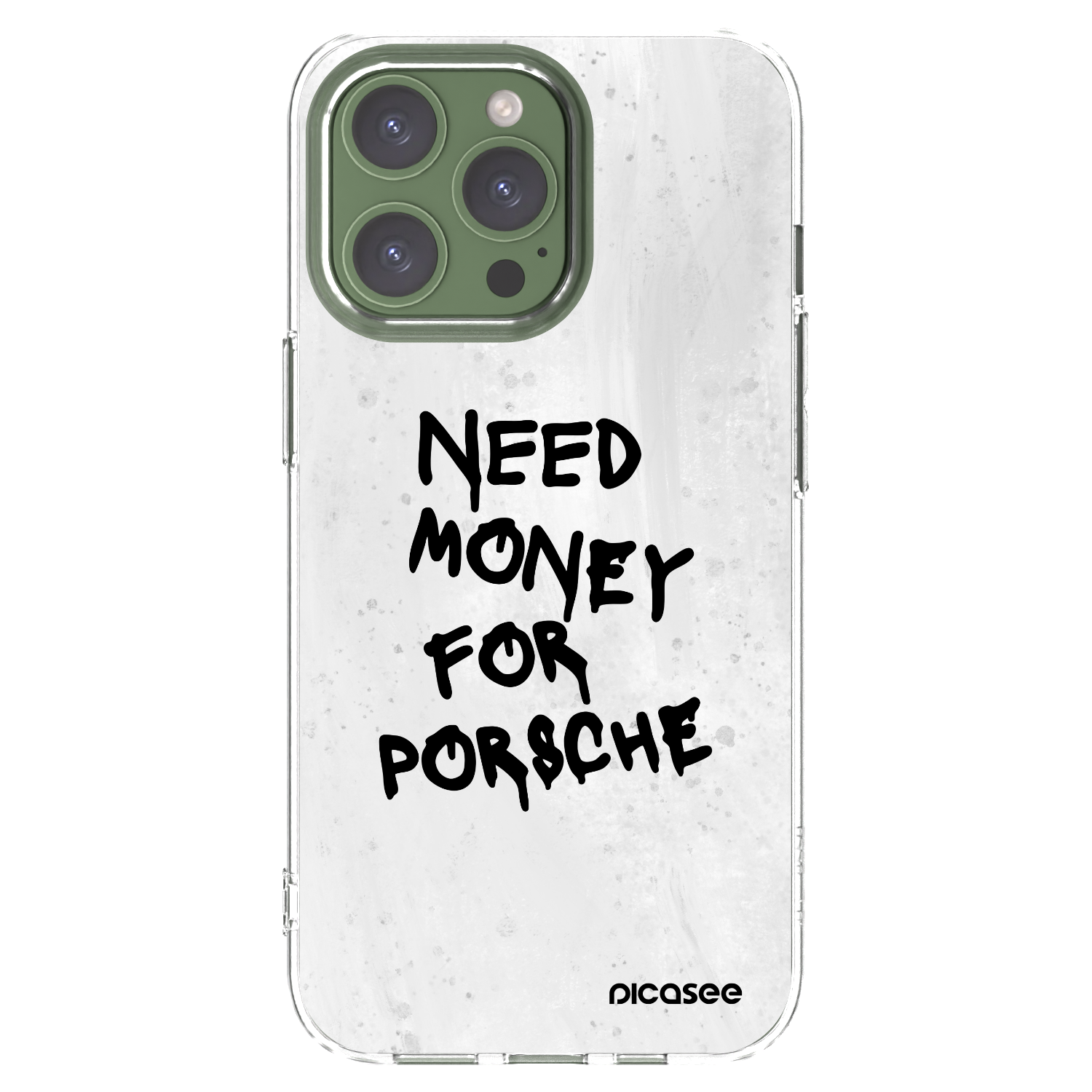 Picasee silikonowe przeźroczyste etui na Apple iPhone 13 Pro - White Dollar
