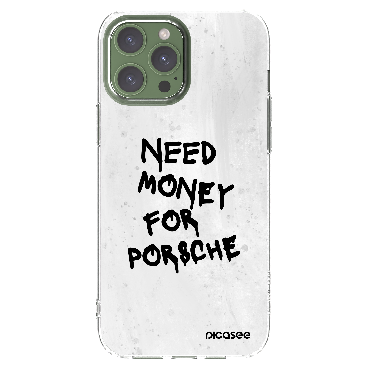 Picasee silikonowe przeźroczyste etui na Apple iPhone 13 Pro Max - White Dollar