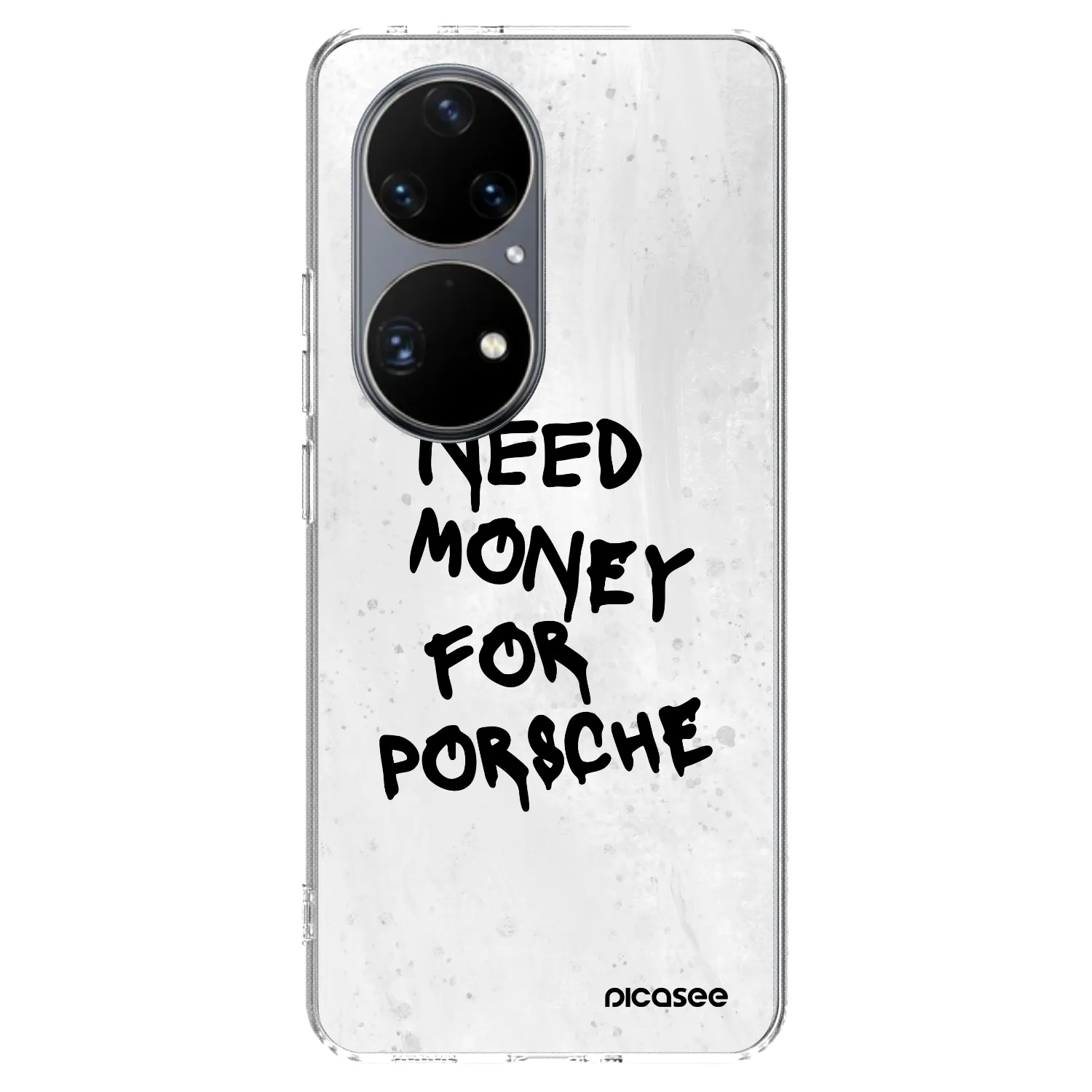 Picasee silikonowe przeźroczyste etui na Huawei P50 - White Dollar