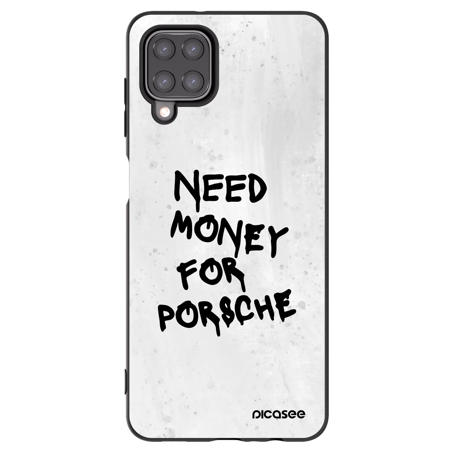 Picasee silikonowe czarne etui na Samsung Galaxy M12 M127F - White Dollar