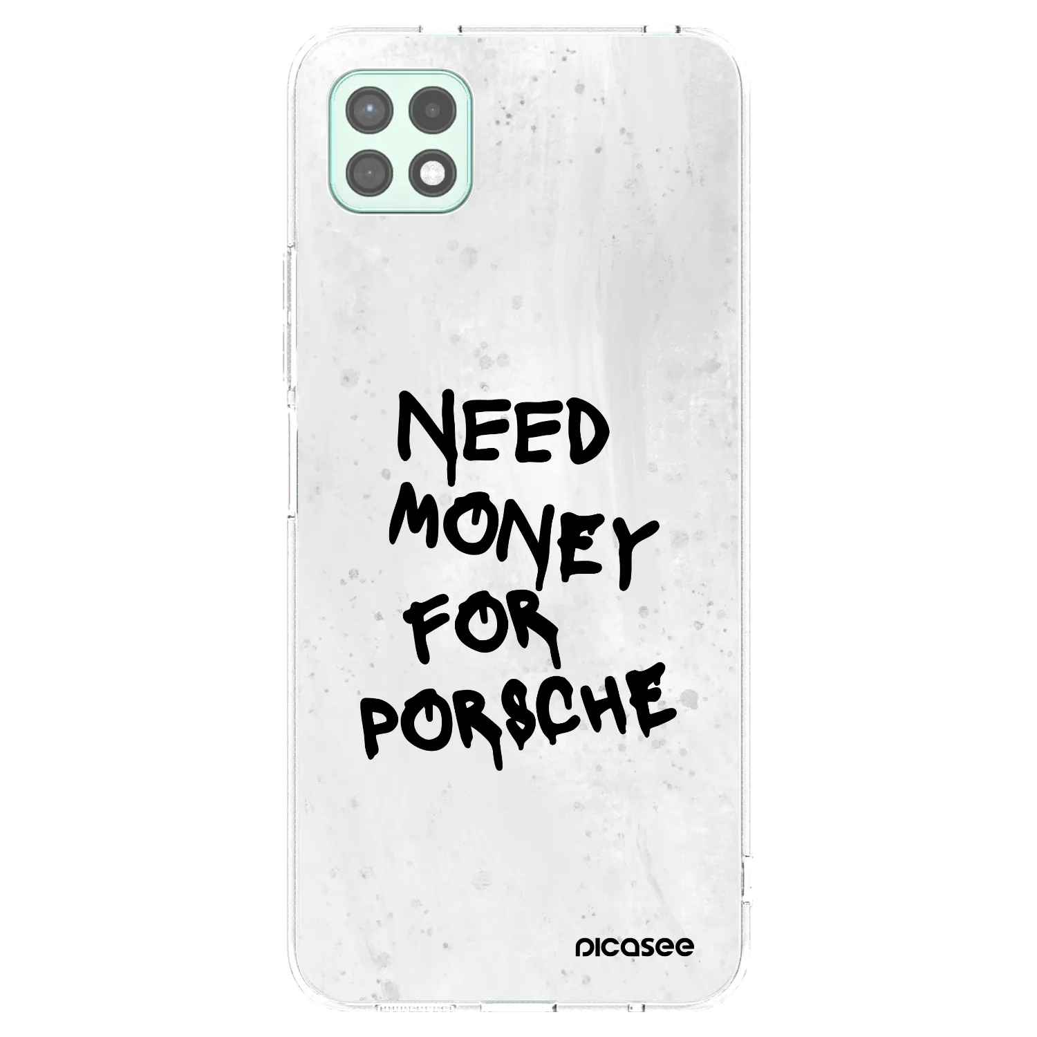 Picasee silikonowe przeźroczyste etui na Samsung Galaxy A22 A226B 5G - White Dollar