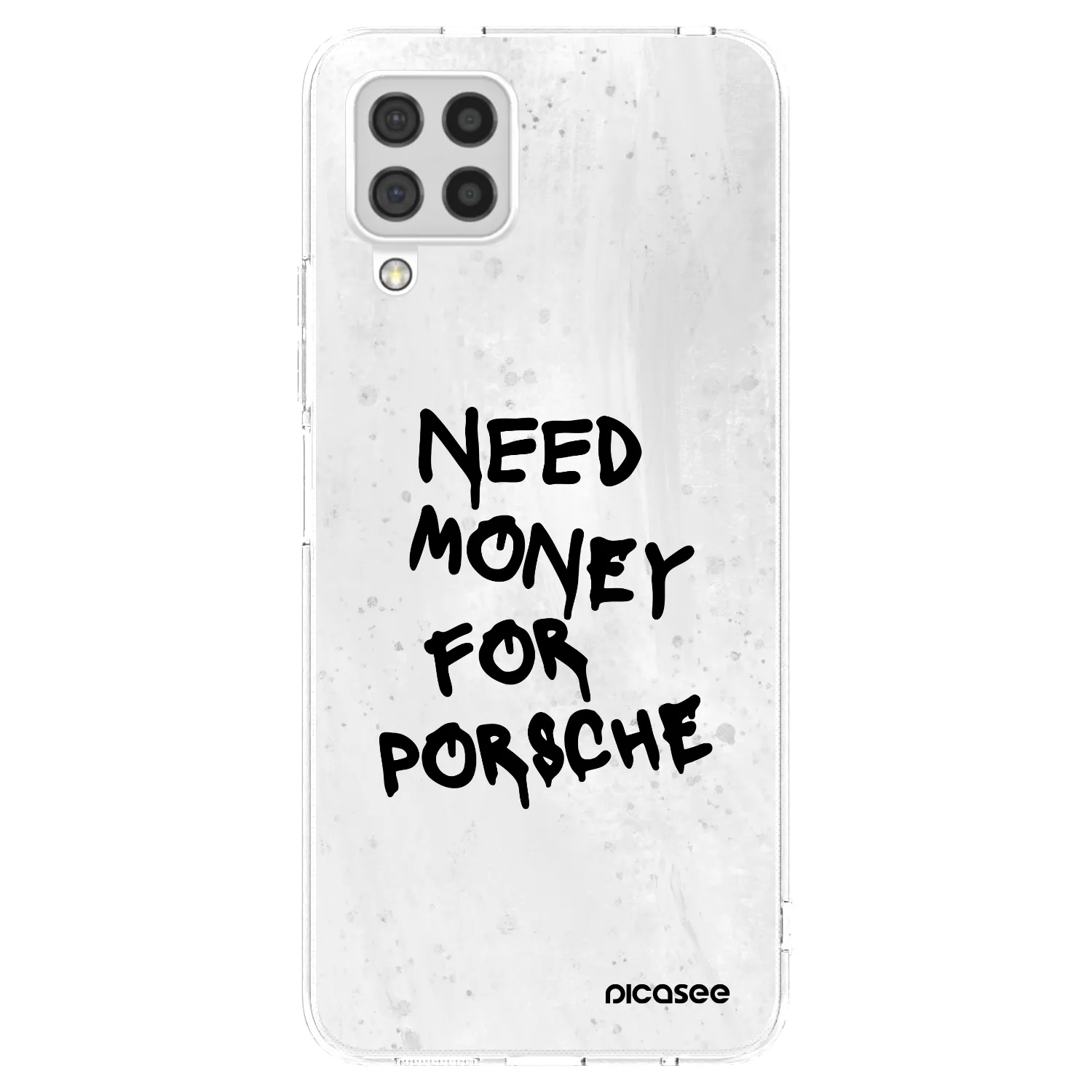Picasee silikonowe przeźroczyste etui na Samsung Galaxy A22 A225F 4G - White Dollar