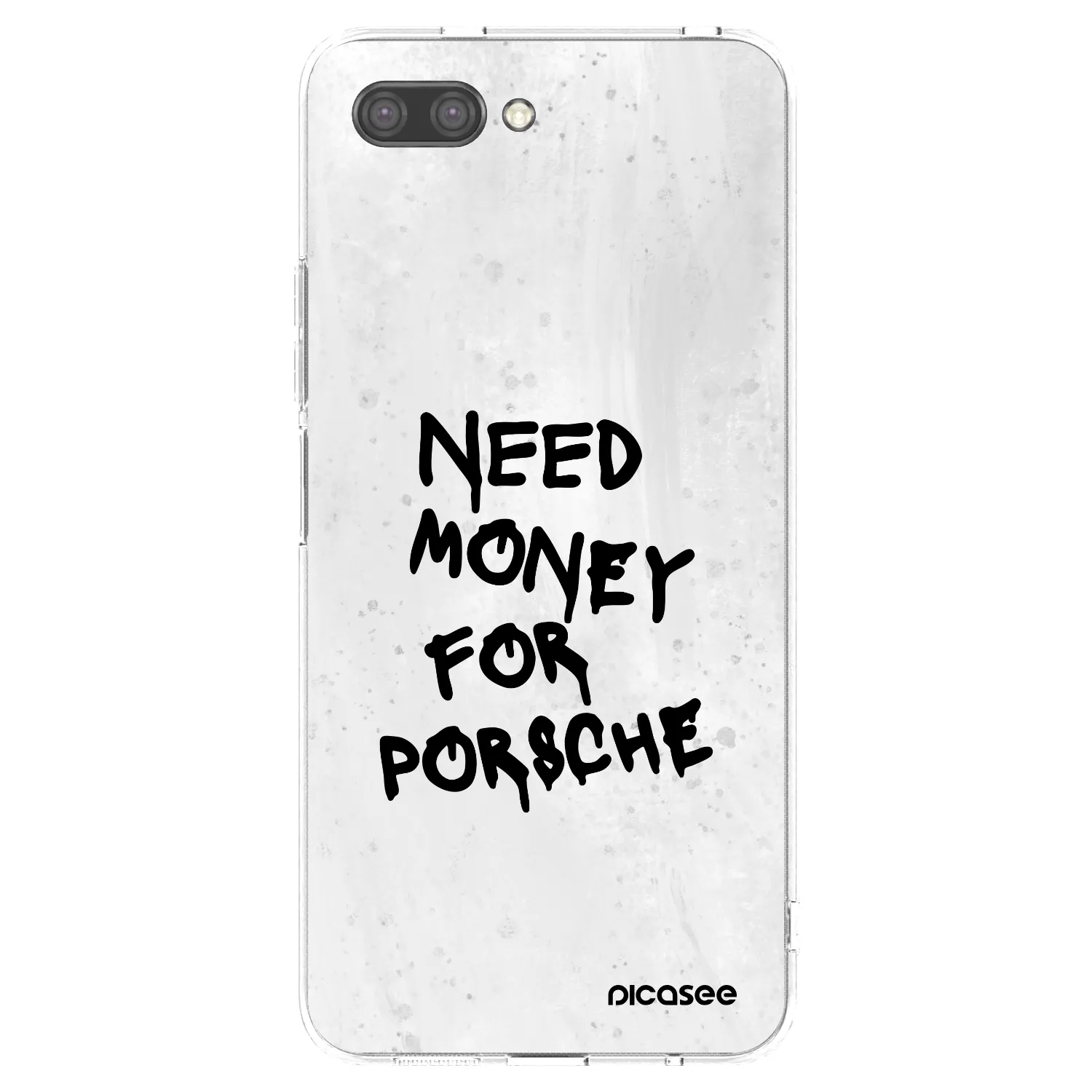 Picasee silikonowe przeźroczyste etui na Honor 10 - White Dollar