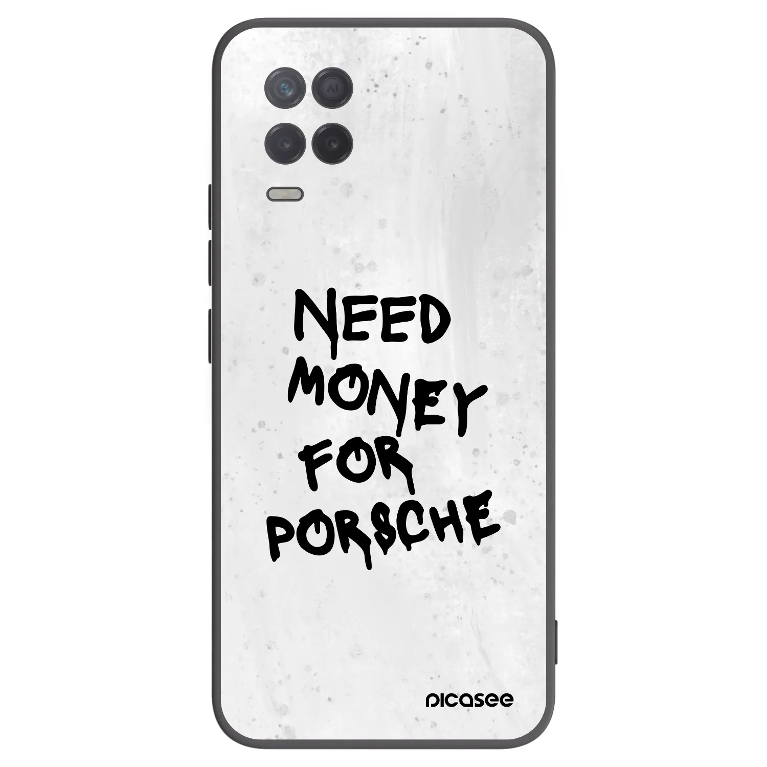 Picasee silikonowe czarne etui na Realme 8 5G - White Dollar