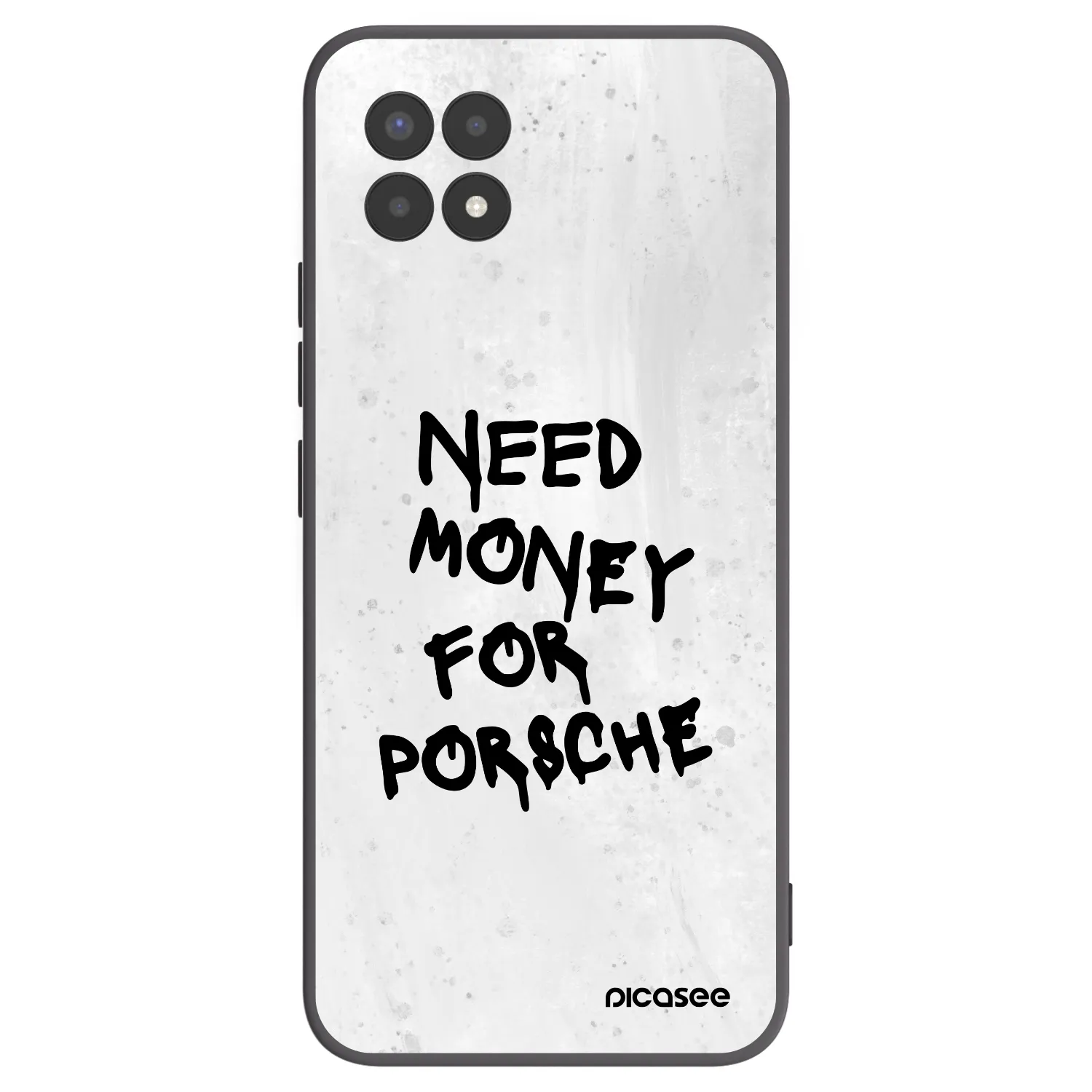 Picasee silikonowe czarne etui na Realme 8i - White Dollar