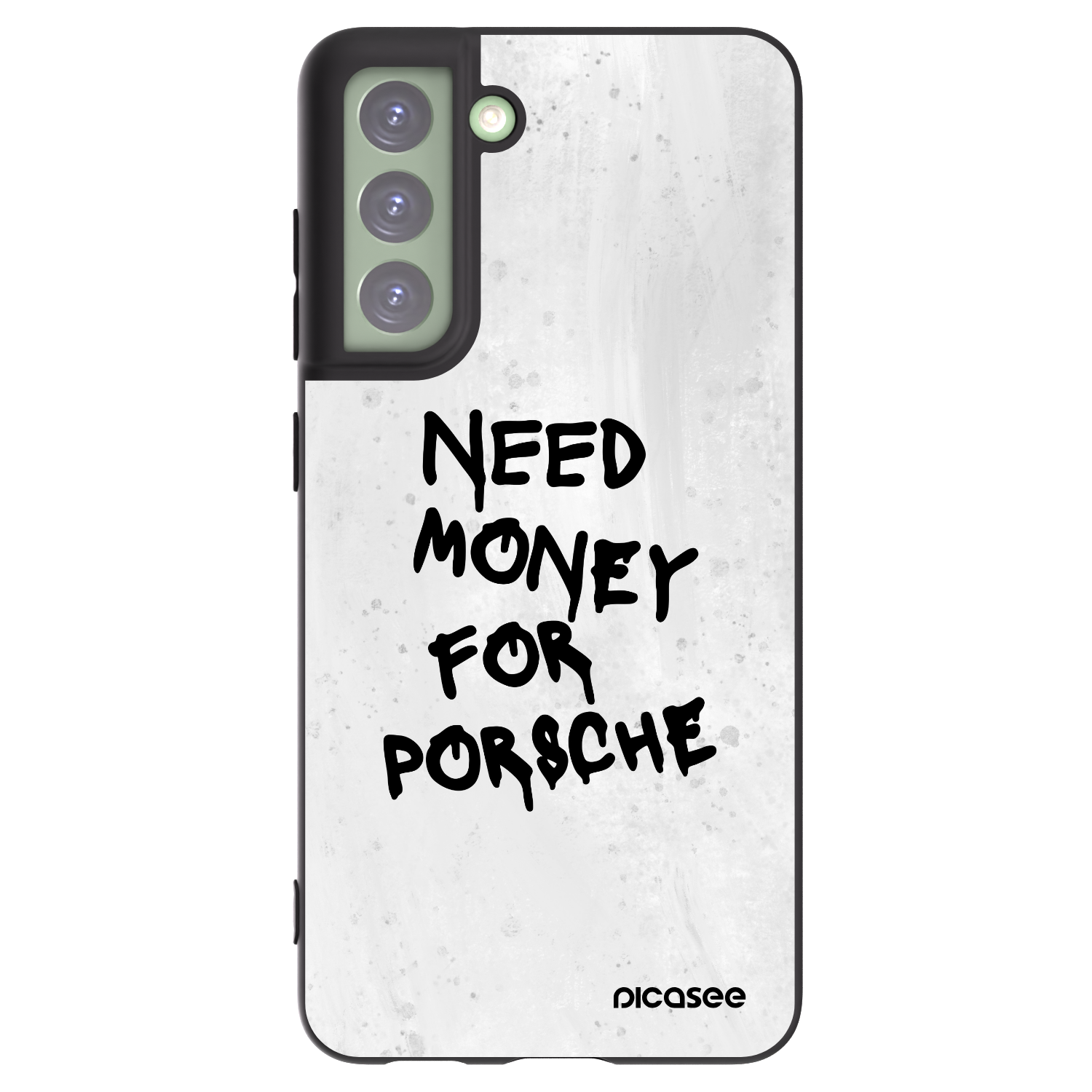 Picasee silikonowe czarne etui na Samsung Galaxy S21 FE 5G - White Dollar