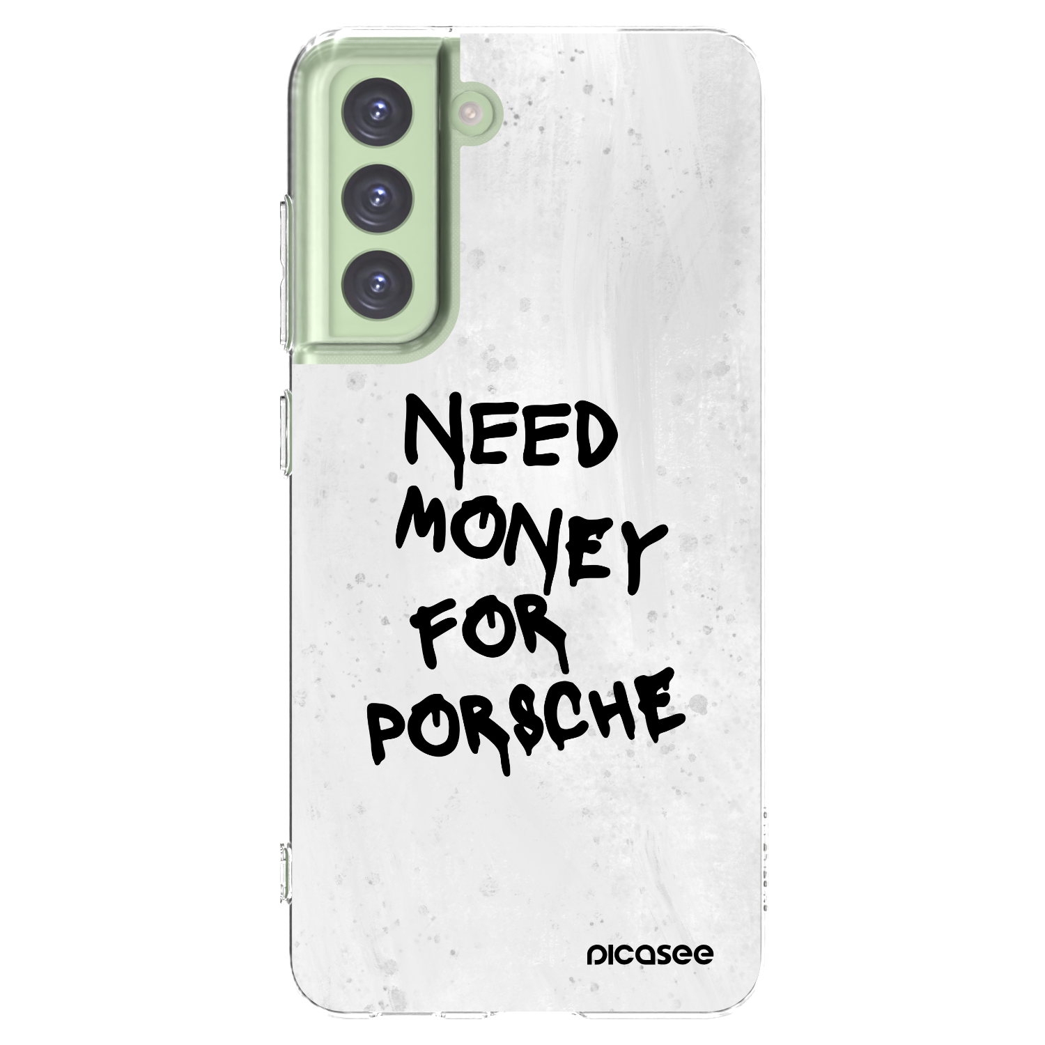 Picasee silikonowe przeźroczyste etui na Samsung Galaxy S21 FE 5G - White Dollar