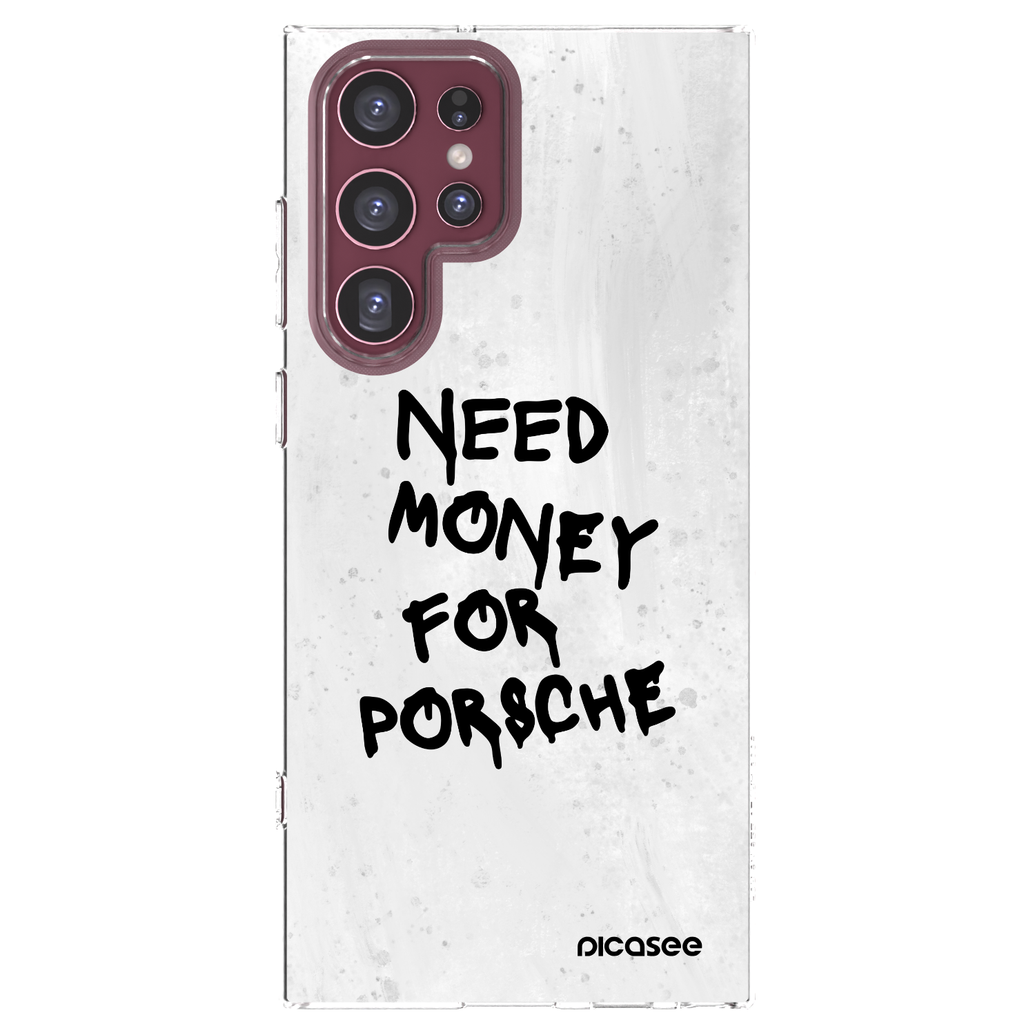 Picasee silikonowe przeźroczyste etui na Samsung Galaxy S22 Ultra 5G - White Dollar