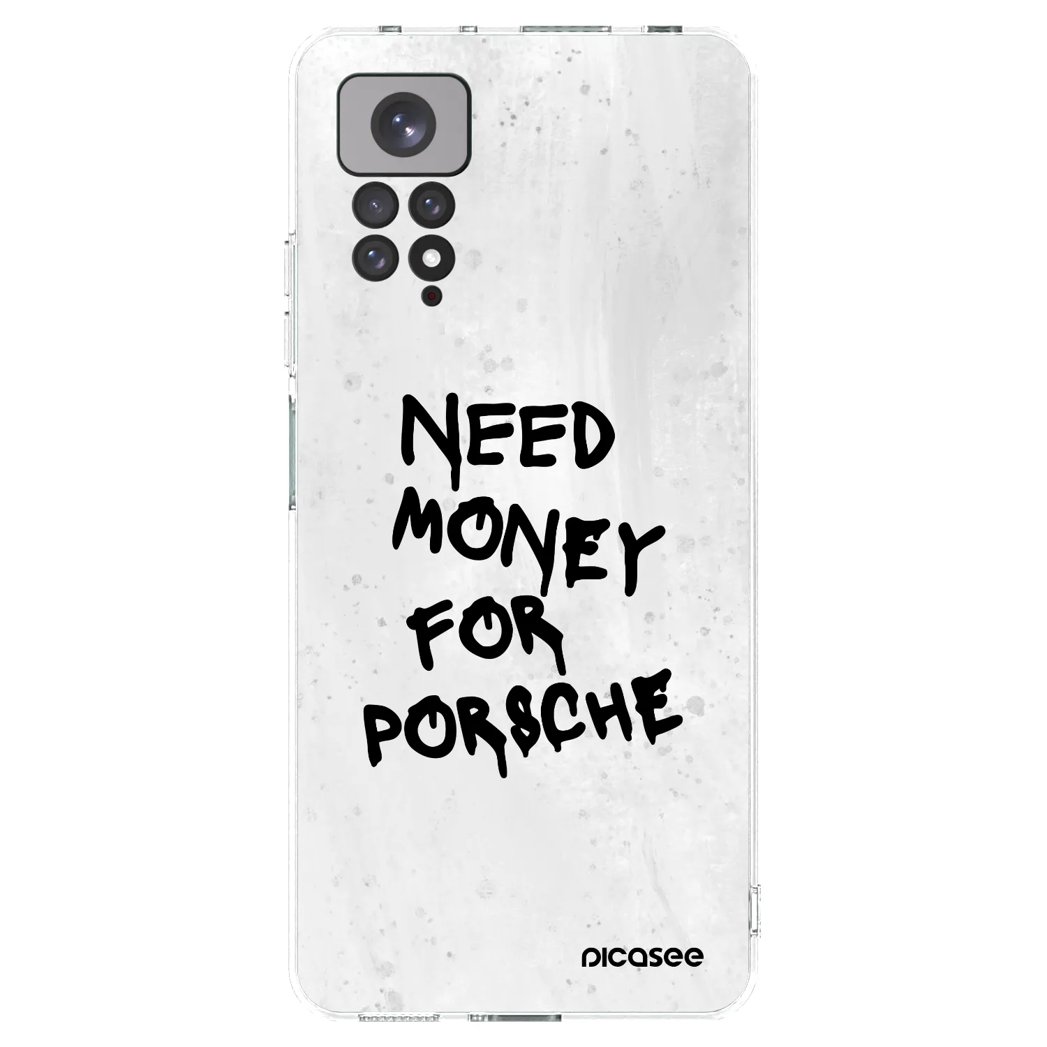 Picasee silikonowe przeźroczyste etui na Xiaomi Redmi Note 11S 4G - White Dollar