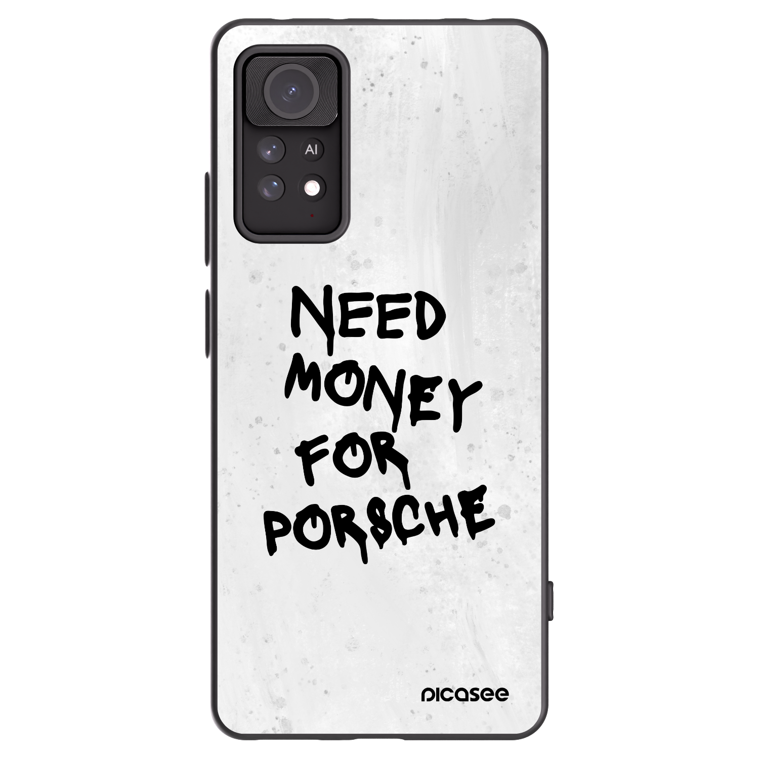 Picasee silikonowe czarne etui na Xiaomi Redmi Note 11 Pro 5G - White Dollar