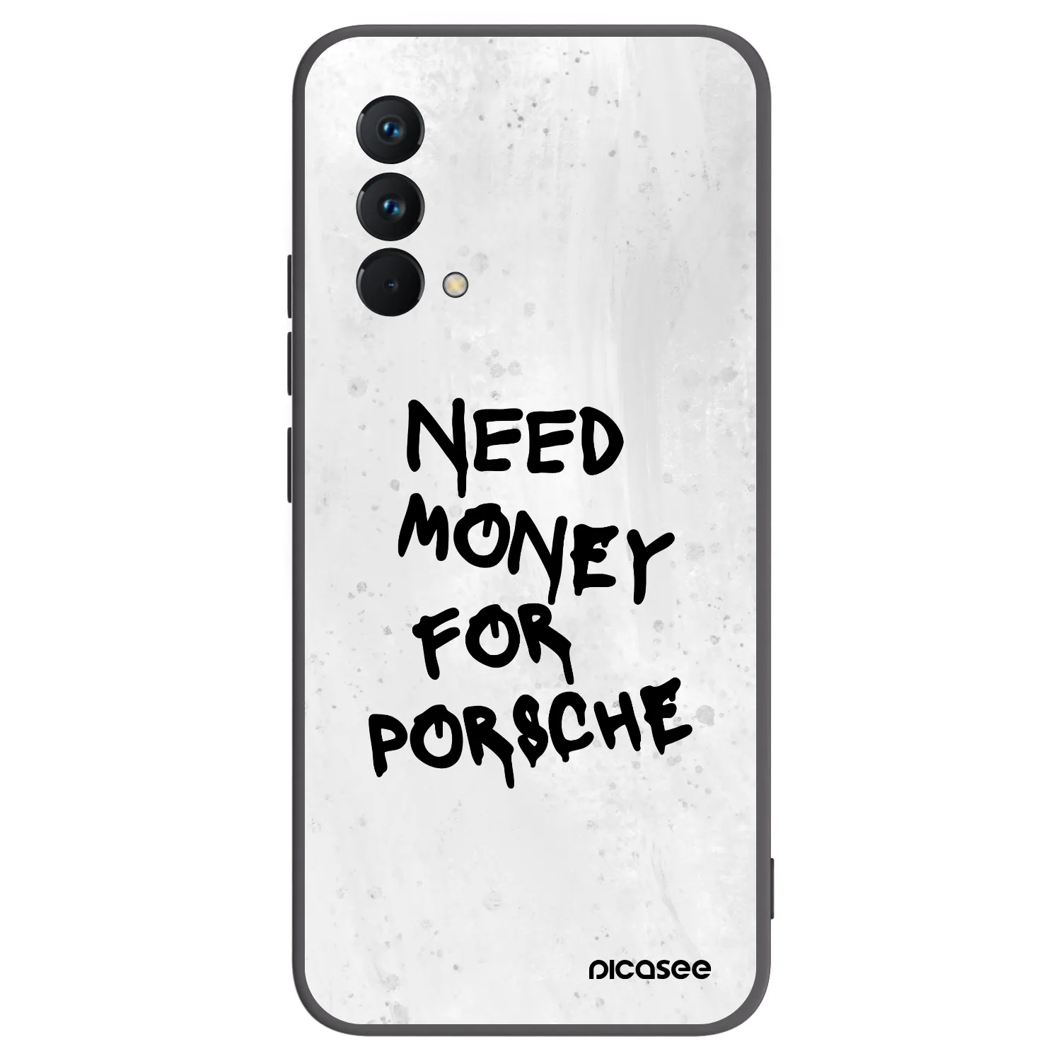 Picasee silikonowe czarne etui na Realme GT Master Edition 5G - White Dollar