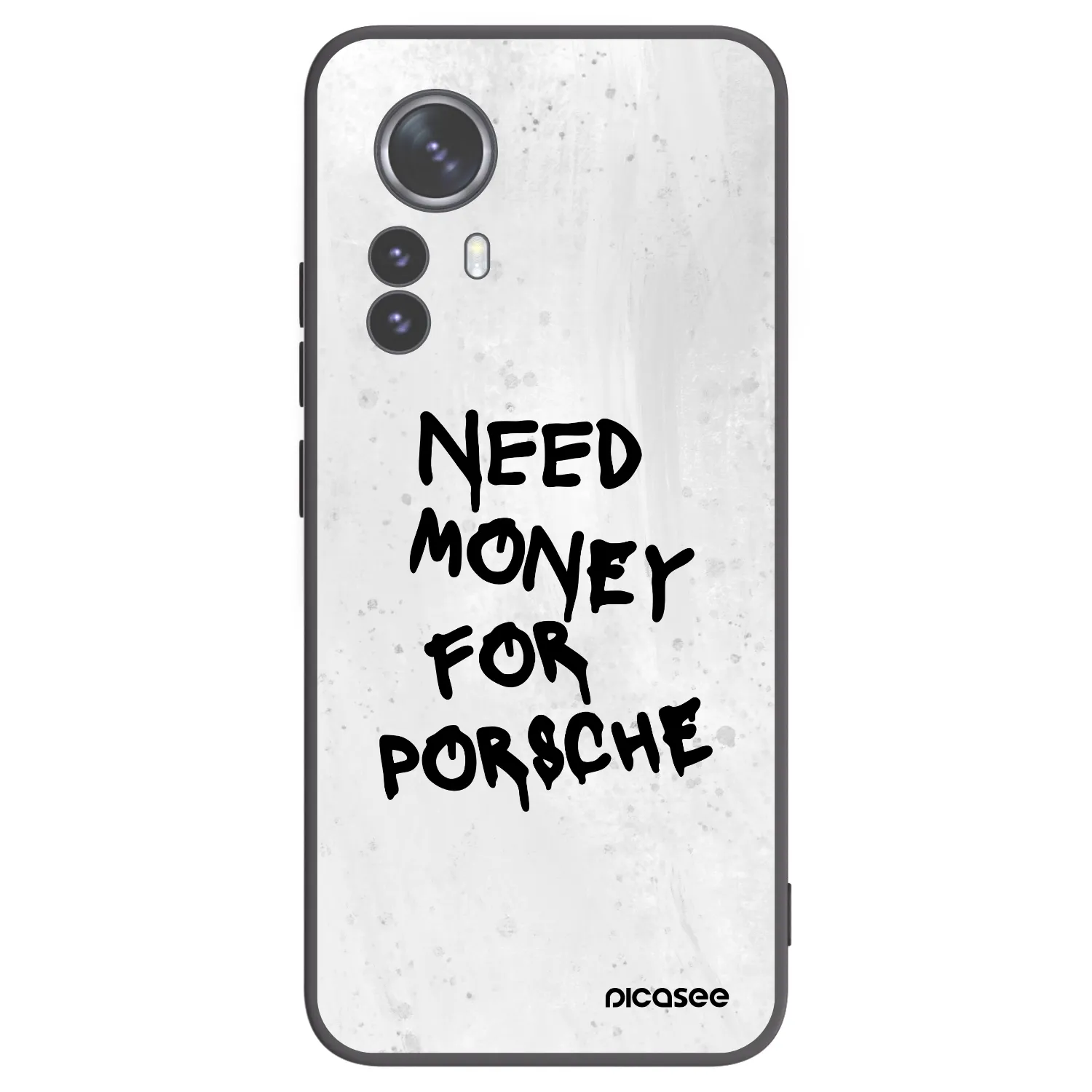 Picasee silikonowe czarne etui na Xiaomi 12 Pro - White Dollar