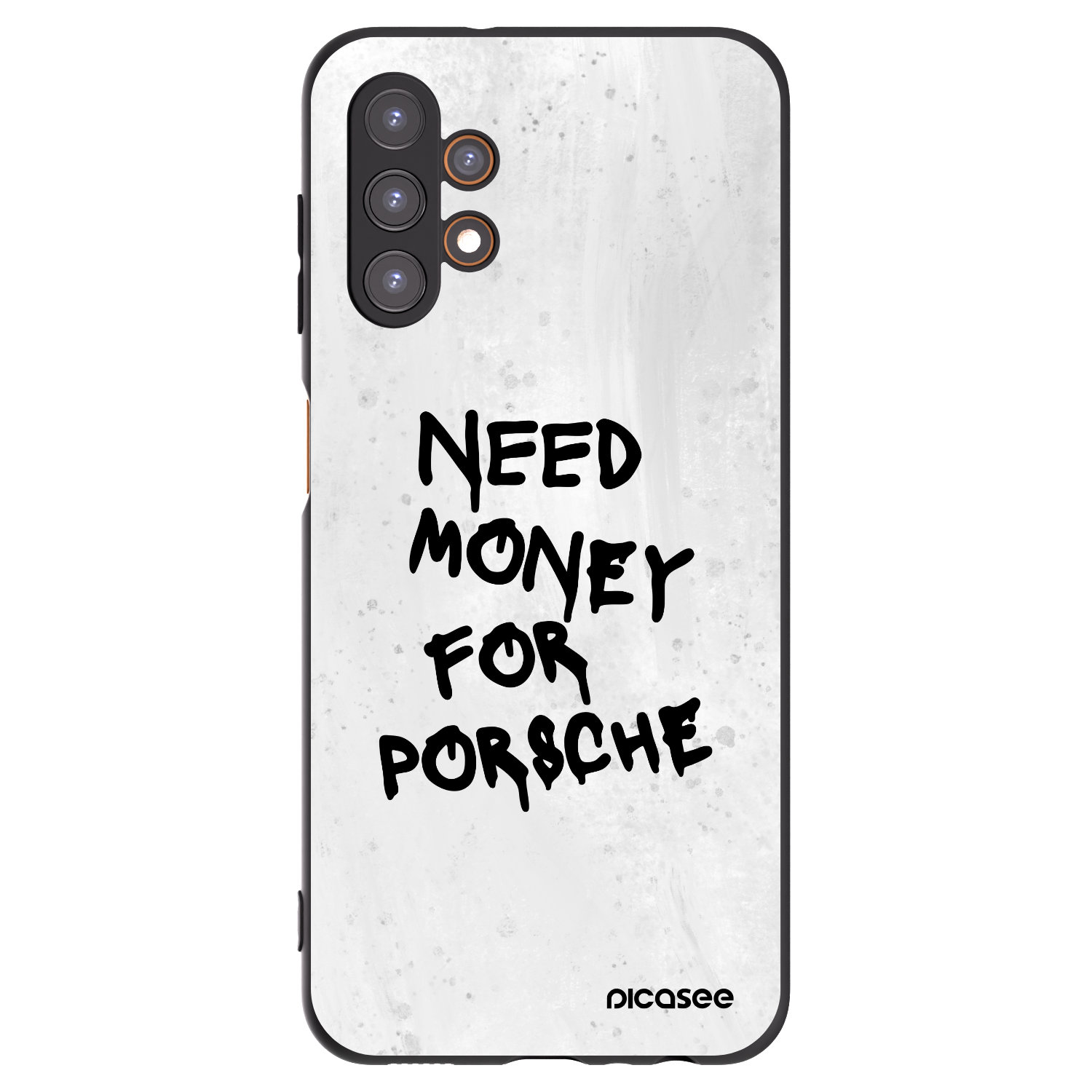 Picasee silikonowe czarne etui na Samsung Galaxy A13 4G A135 - White Dollar