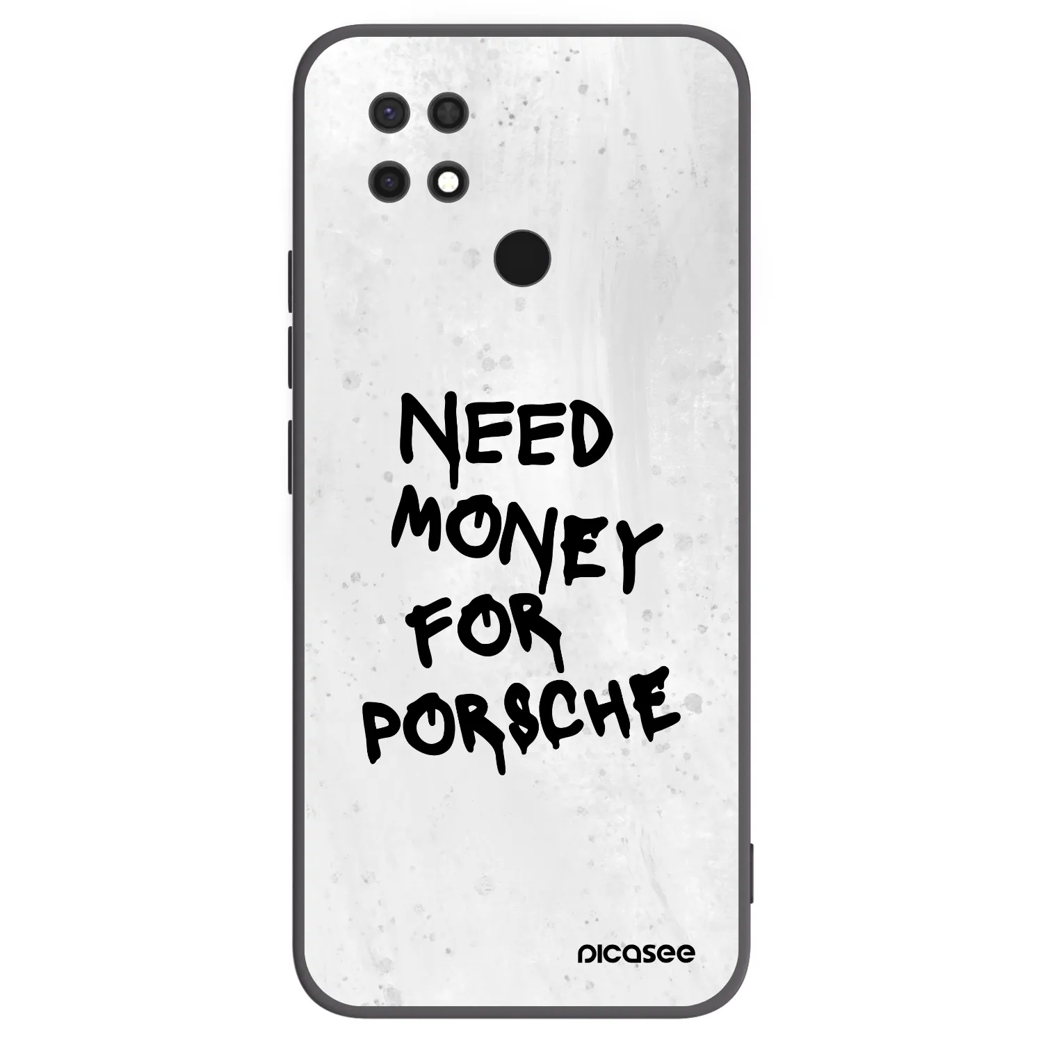 Picasee silikonowe czarne etui na Xiaomi Redmi 10C - White Dollar