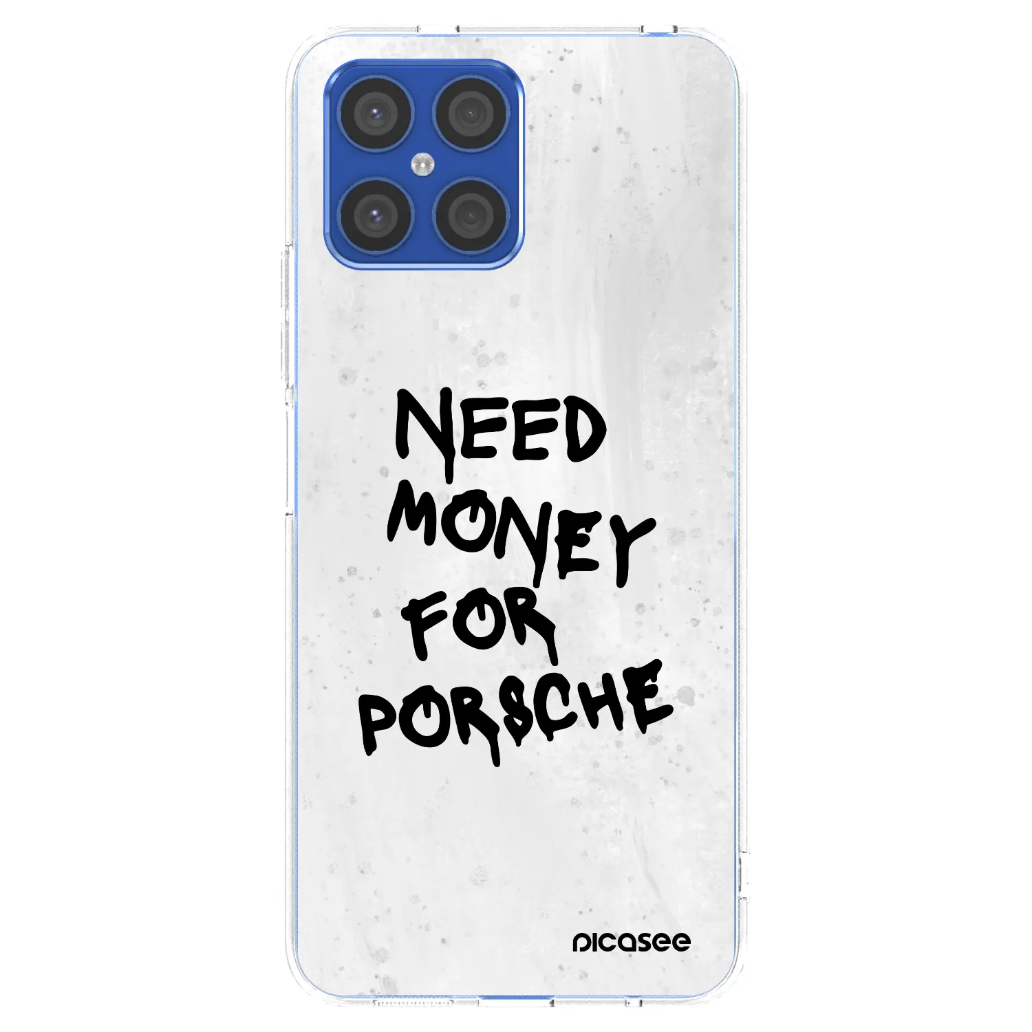 Picasee silikonowe przeźroczyste etui na Honor X8 4G - White Dollar