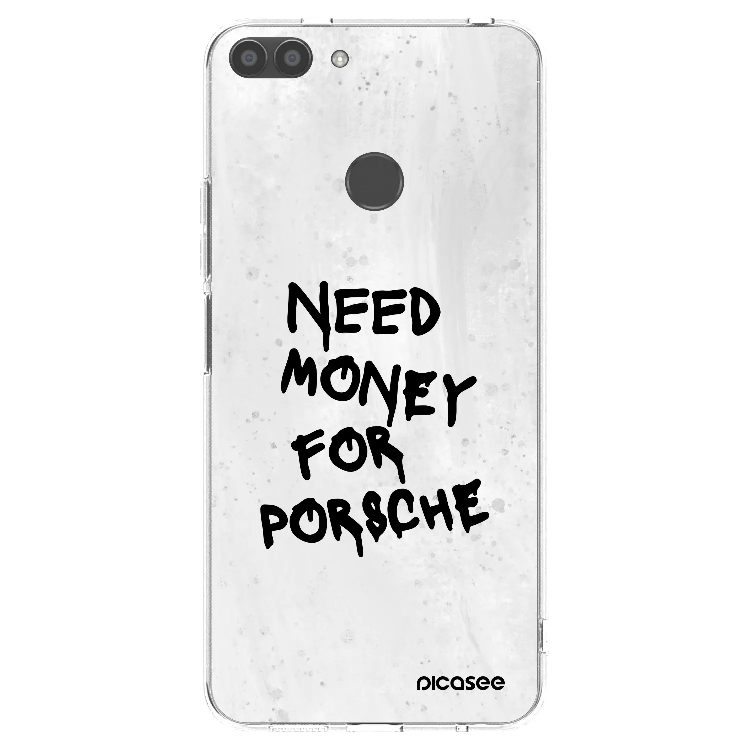 Picasee silikonowe przeźroczyste etui na Huawei P Smart - White Dollar