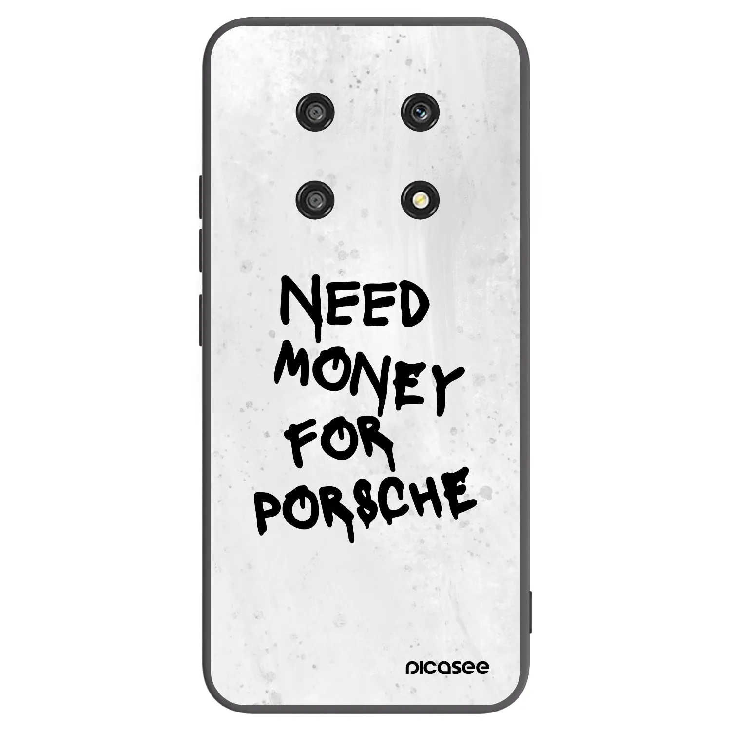 Picasee silikonowe czarne etui na Honor Magic4 Lite 5G - White Dollar