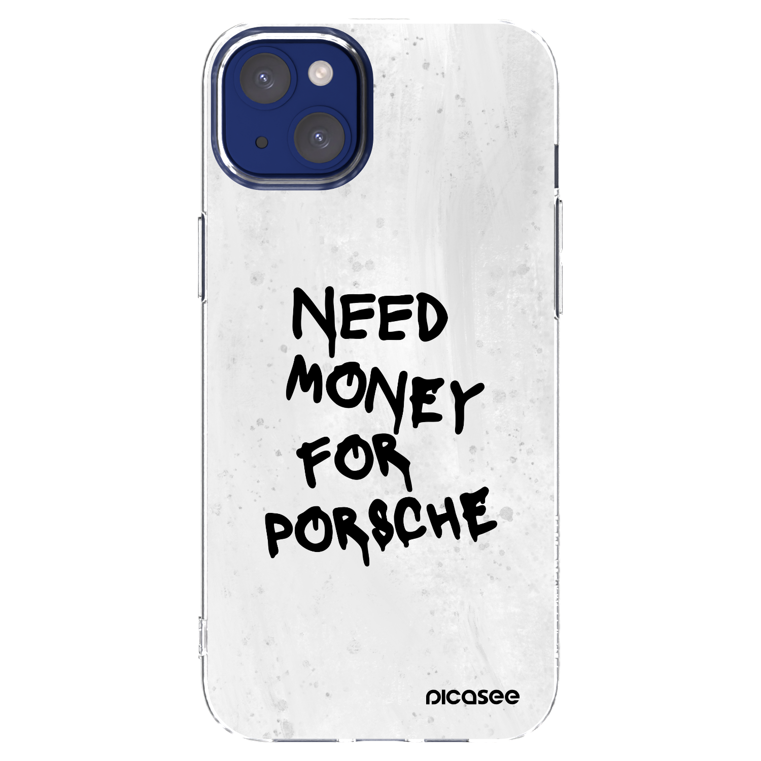Picasee silikonowe przeźroczyste etui na Apple iPhone 14 Plus - White Dollar
