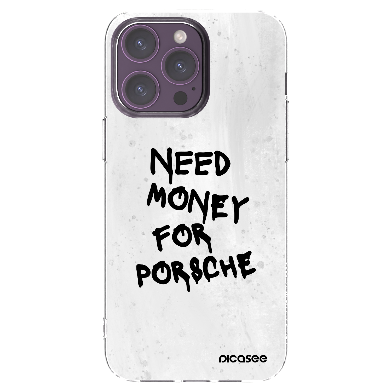 Picasee silikonowe przeźroczyste etui na Apple iPhone 14 Pro Max - White Dollar