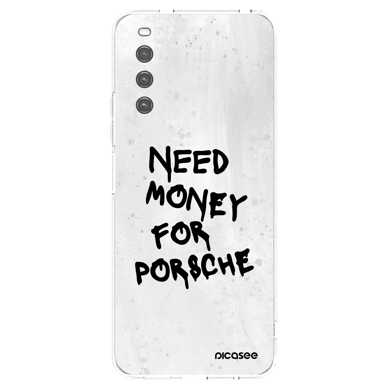 Picasee silikonowe przeźroczyste etui na Sony Xperia 10 IV 5G - White Dollar