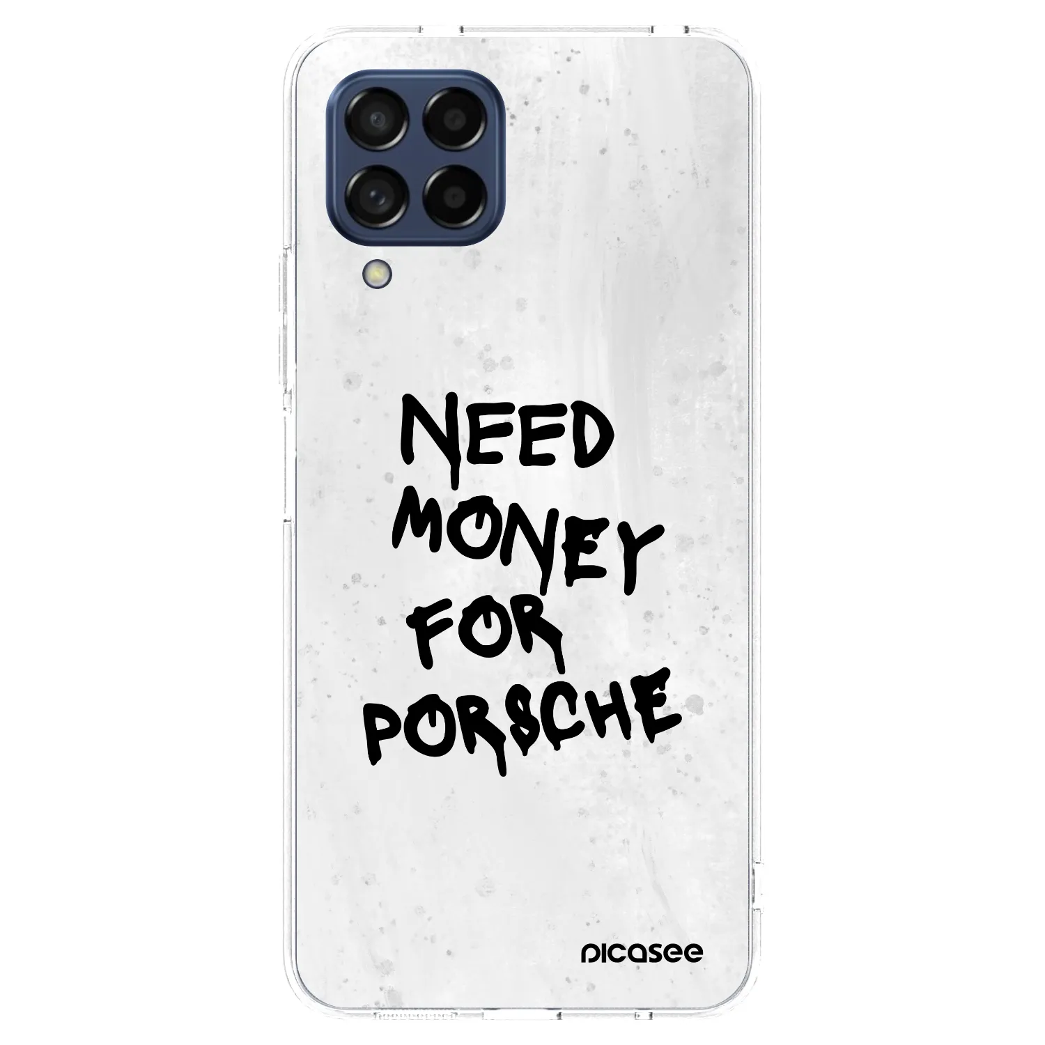 Picasee silikonowe przeźroczyste etui na Samsung Galaxy M53 5G - White Dollar